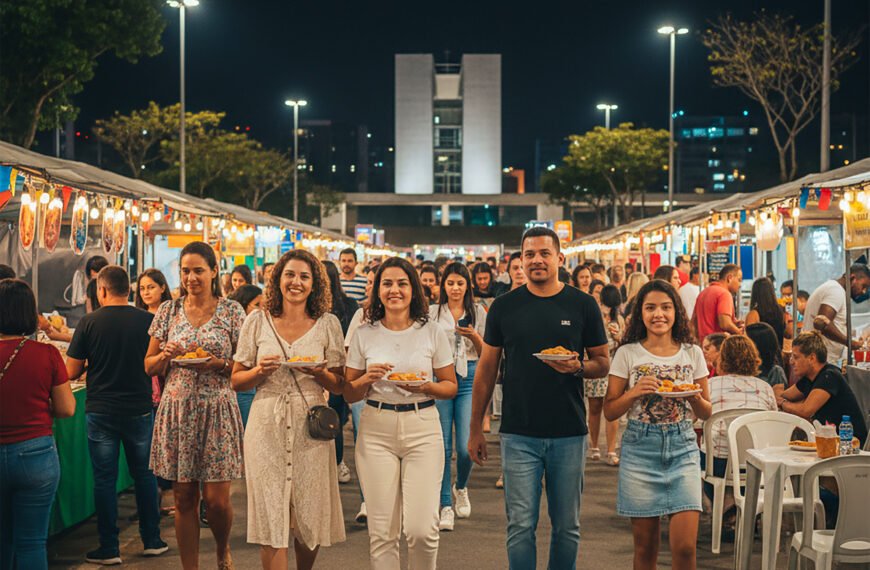 Roteiro Noturno: Feiras do DF Unem Gastronomia e Lazer Durante a Semana