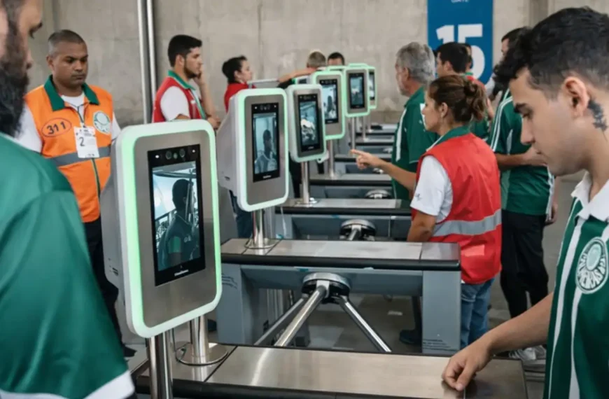 Reconhecimento facial transforma entrada nos estádios e amplia debate sobre segurança e privacidade